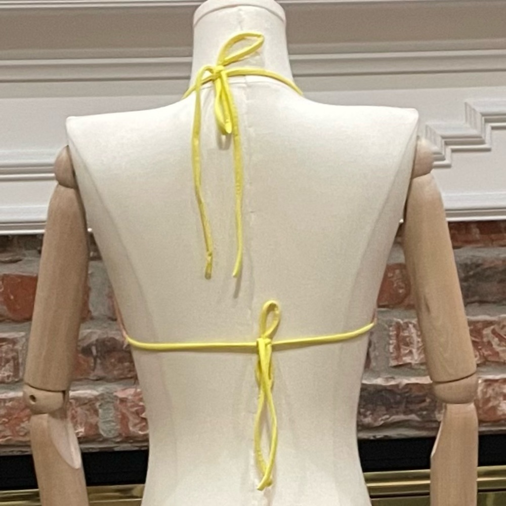 Victoria’s Secret pink and yellow lace bikini top. / S / Excellent condition - Picture 5 of 11